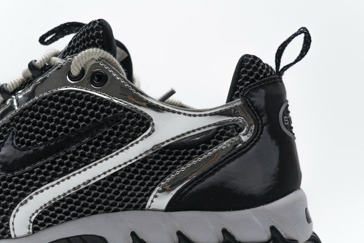 CU1854-001 Stussy x Nike Air Zoom Spiridon Cage 2 Black Silver - Image 17