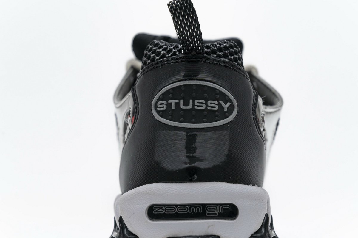 CU1854-001 Stussy x Nike Air Zoom Spiridon Cage 2 Black Silver - Image 15